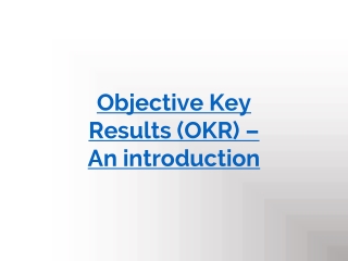 OKR Introduction