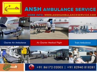 Get Advanced & Well Managed Train Ambulance Service in Kolkata  |ANSH