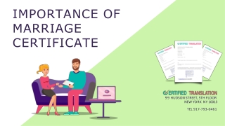 Importance of Marriage Certificate