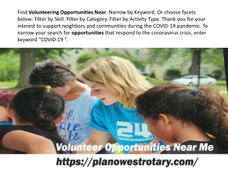 Community Service In Plano