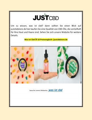 Was Ist Cbd Öl 10 Preisvergleich |justcbdstore.de
