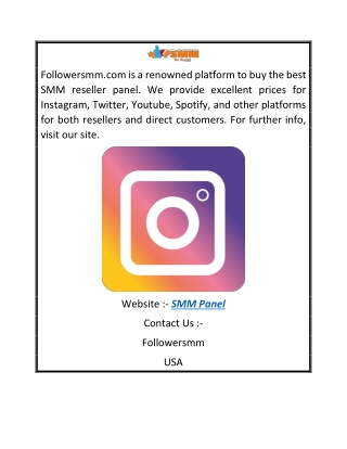 SMM Panel | Followersmm.com