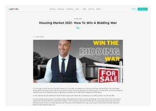 Housing Market 2021- How To Win A Bidding War