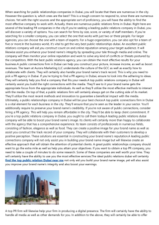What Sports Can Teach Us About recommended top public relation Dubai reviews