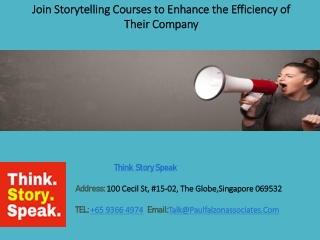 Join Corporate Storytelling Workshop in Singapore.
