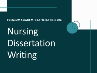 Nursing Dissertation Writing
