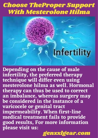 Choose the Proper Support with Mesterolone Hilma