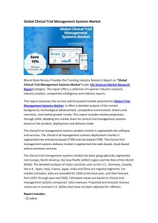 Global Clinical Trial Management Systems Market