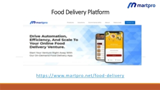 Food Delivery Platform