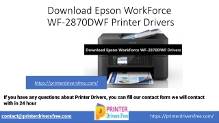 Download Epson WorkForce WF-2870DWF Drivers Support Care
