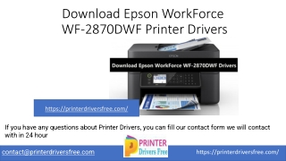 Download Epson WorkForce WF-2870DWF Drivers Support Care