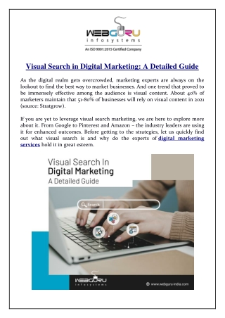 Visual Search in Digital Marketing: A Detailed Guide