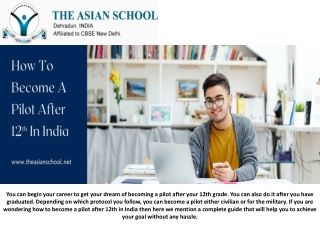 How To Become A Pilot After 12th In India