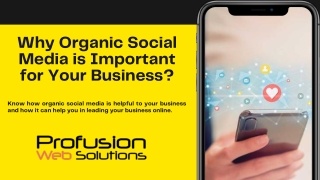 Why Organic Social Media is Important for Your Business