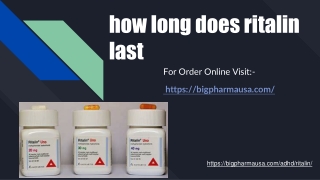 how long does ritalin last in system