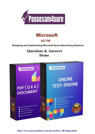 AZ-700 Dumps PDF - 100% Success with these Questions | PassExam4Sure