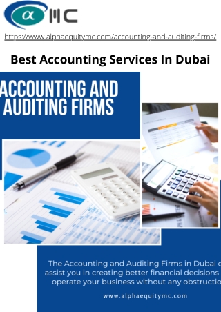 Best Accounting Services In Dubai  Alphaequity