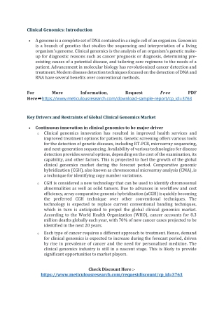 Clinical Genomics Market