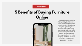 Benefits Of Buying Furniture Online | Furniture Stores Perth