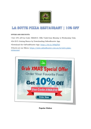 La Botte Pizza Restaurant