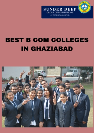 Best Commerce Colleges in Ghaziabad | List of BCA Colleges in Ghaziabad