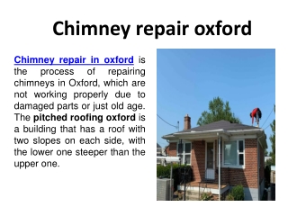 roofing specialist in oxford