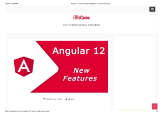 Angular 12 Version Breaking Changes and New Features