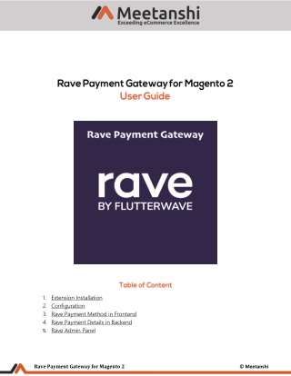 Magento 2 Rave Payment Gateway