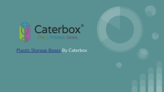 Plastic Storage Boxes - Caterbox