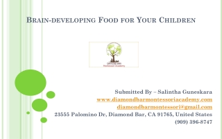 Brain-developing Food for Your Children