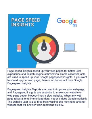 pagespeed insights