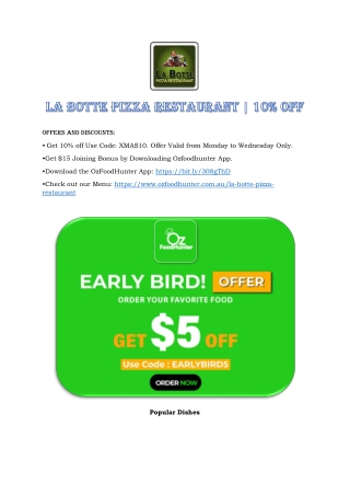 La Botte Pizza Restaurant