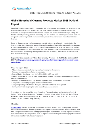 Global Household Cleaning Products Market Research Report 2020-2028