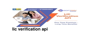 online LIC Verification API