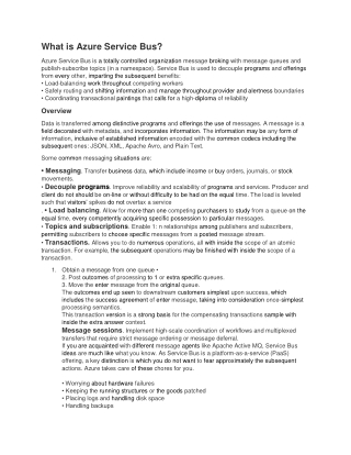 What is Azure Service Bus