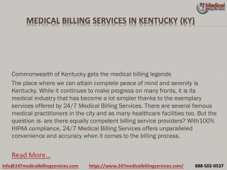 Medical Billing Services in Kentucky (KY)