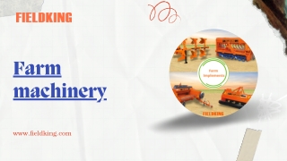 What machines are used in agriculture?