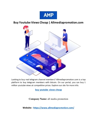 Buy Youtube Views Cheap | Allmediapromotion.com