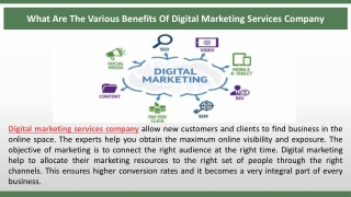 What Are The Various Benefits Of Digital Marketing Services Company