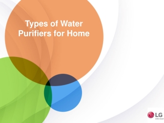 Types of Water Purifiers for Home