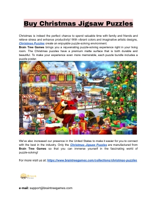 Buy Christmas Jigsaw Puzzles