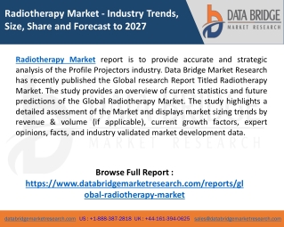 Radiotherapy Market 2020- future development, trends, share, size and forecast s