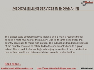 Medical Billing Services in Indiana (IN) PDF