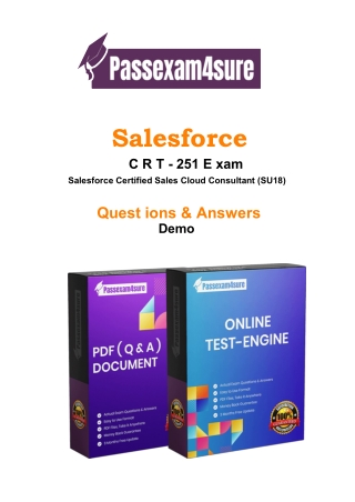 Salesforce  CRT-251 Dumps Instant Success in CRT-251 Exam | PassExam4Sure