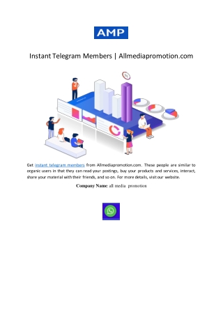 Instant Telegram Members | Allmediapromotion.com