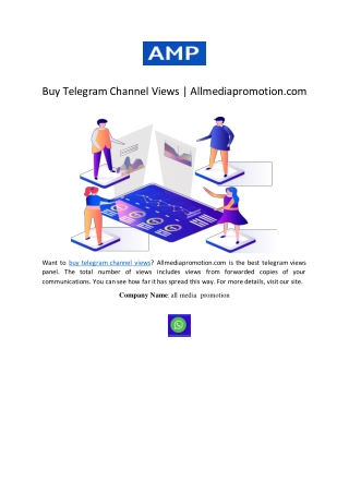 Buy Telegram Channel Views | Allmediapromotion.com