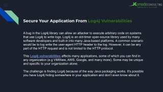 Secure Your Application From Log4j Vulnerabilities