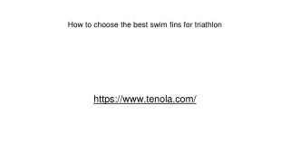 How to choose the best swim fins for triathlon