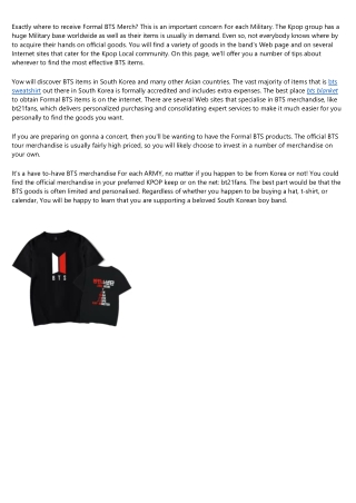Everything You've Ever Wanted to Know About bts shirts
