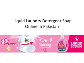 Laundry Detergent Soap Online in Pakistan